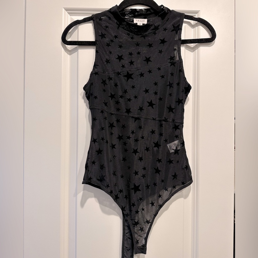 LE LIS STAR MESH BODYSUIT
